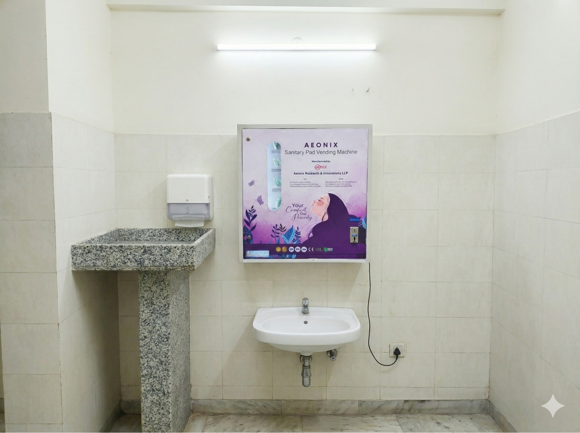 IoT Based Sanitary Pad Vending Machine & Incinerator