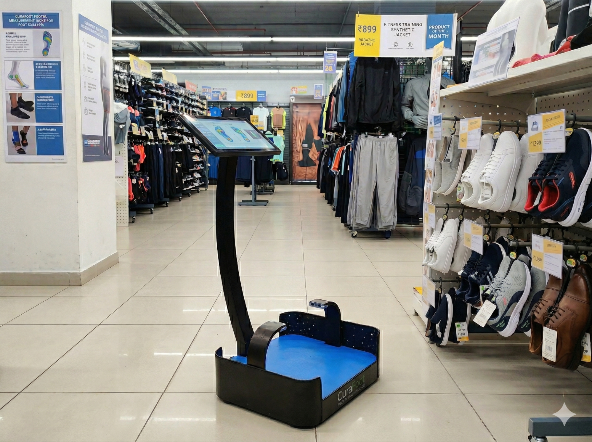AI-Powered Foot Health Analysis & Flat Foot Detection Kiosk