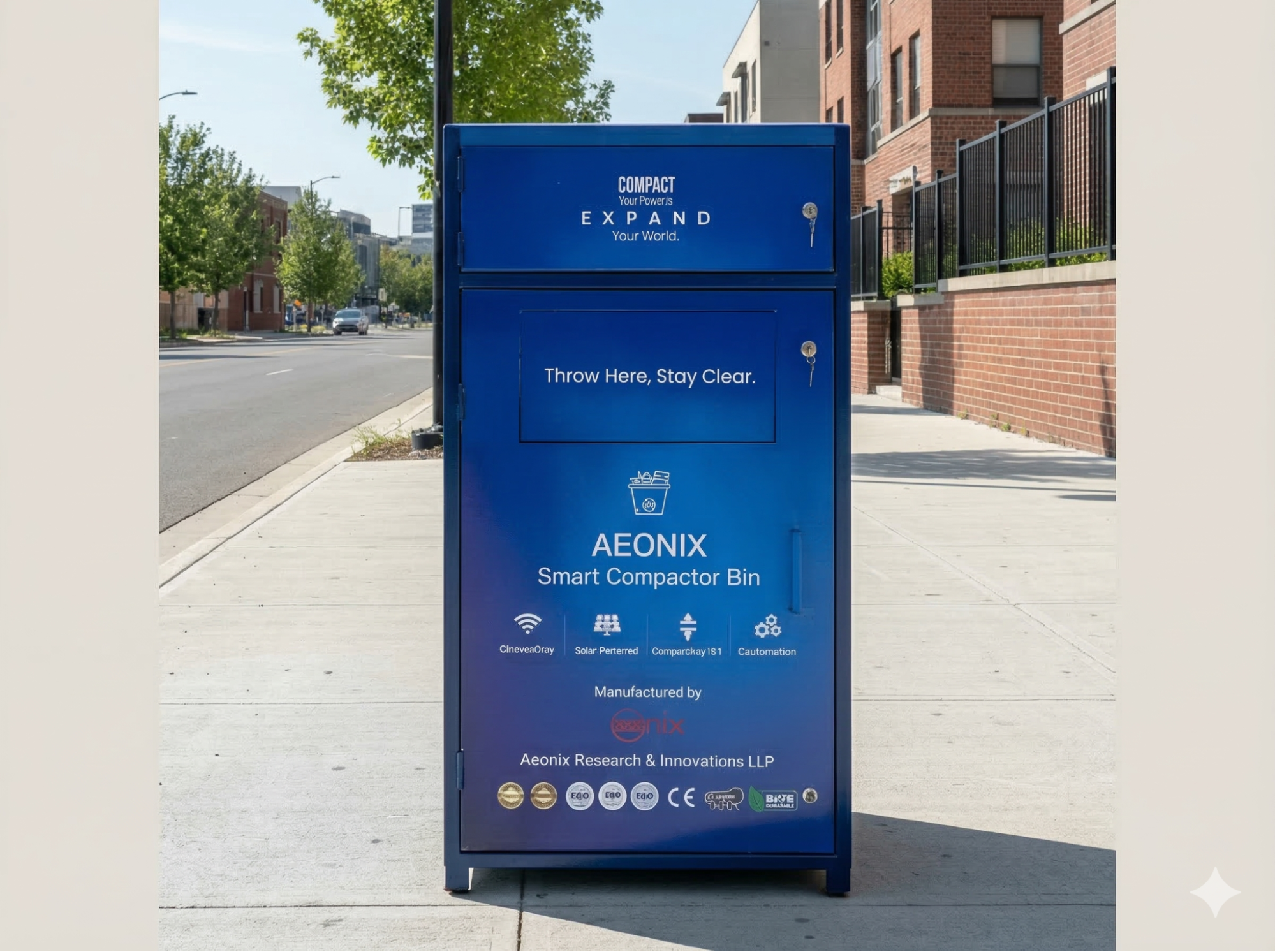 Solar Powered IoT Based Compactor Bin