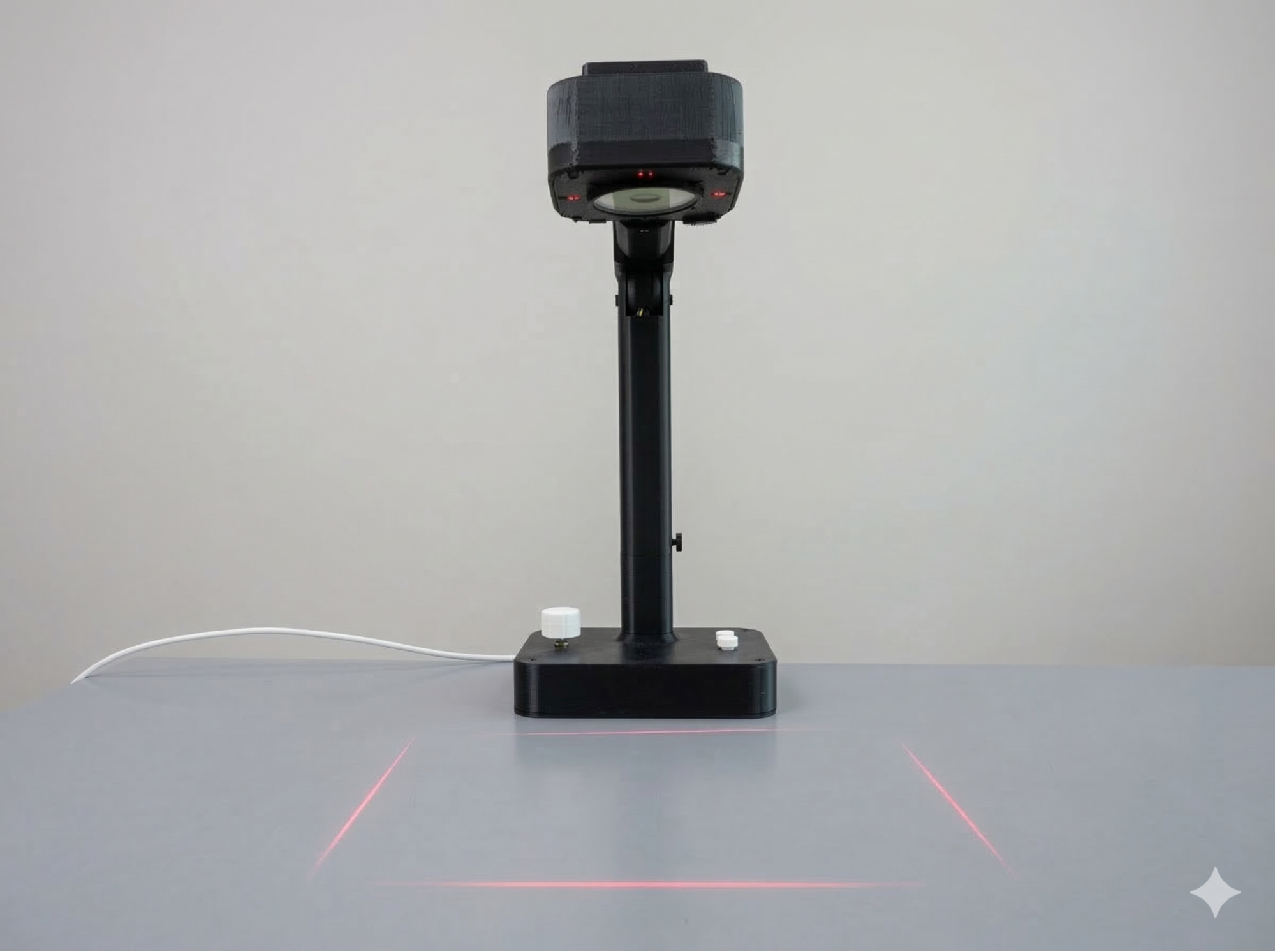 AI-Enabled Overhead Document Scanner with Laser Alignment